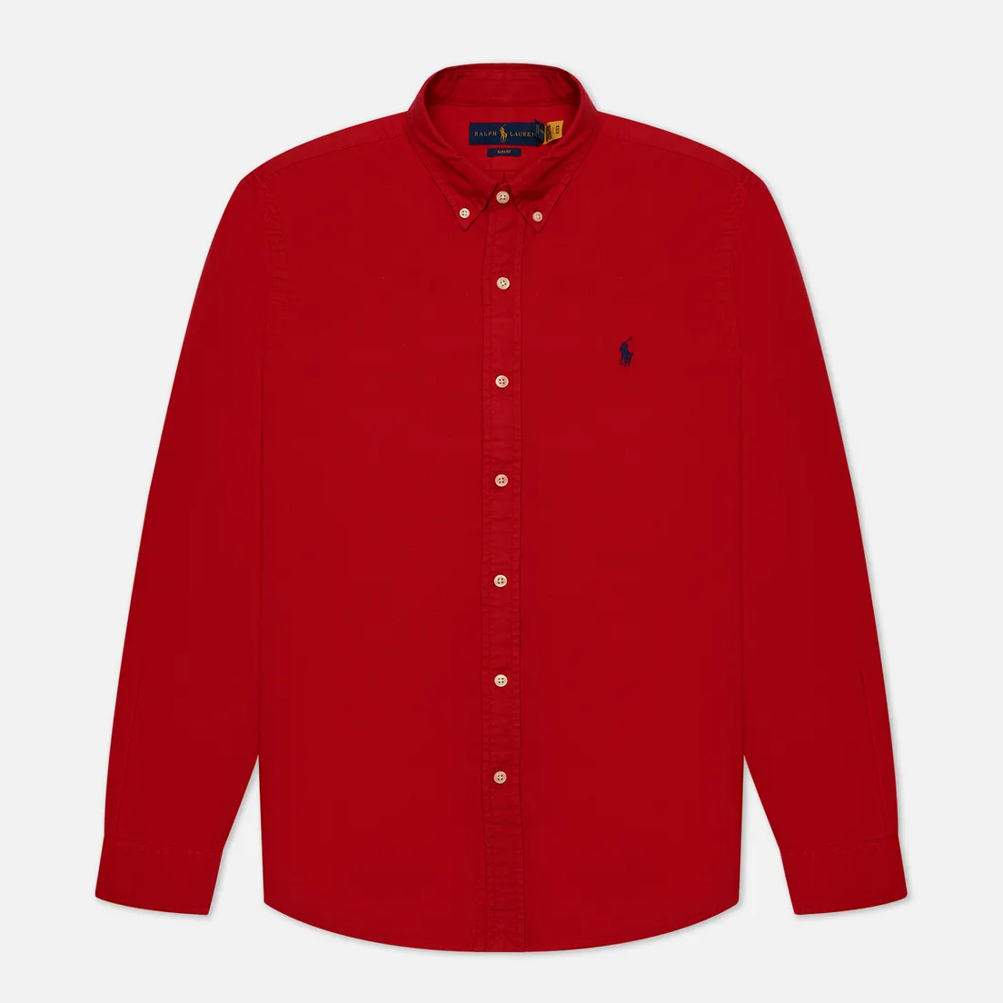 Polo Ralph Lauren Мужская рубашка Slim Fit Garment Dyed Oxford