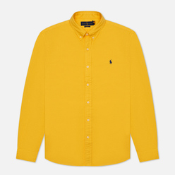 Мужская рубашка Polo Ralph Lauren Slim Fit Garment Dyed Oxford Canary Yellow