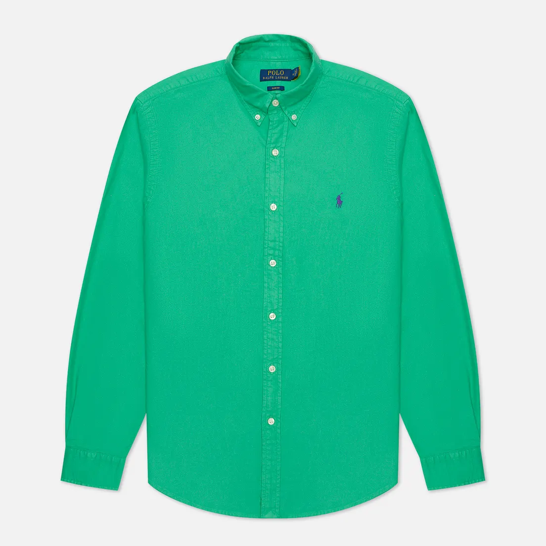 Polo Ralph Lauren Мужская рубашка Slim Fit Garment Dyed Oxford