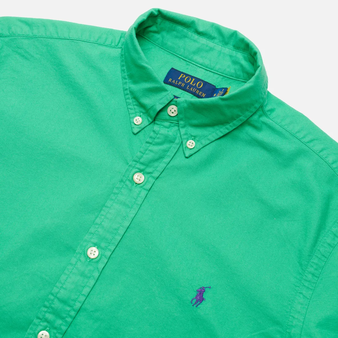 Polo Ralph Lauren Мужская рубашка Slim Fit Garment Dyed Oxford