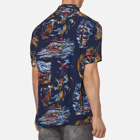 Мужская рубашка Polo Ralph Lauren Surf Pint Vacation Navy/Double O-67