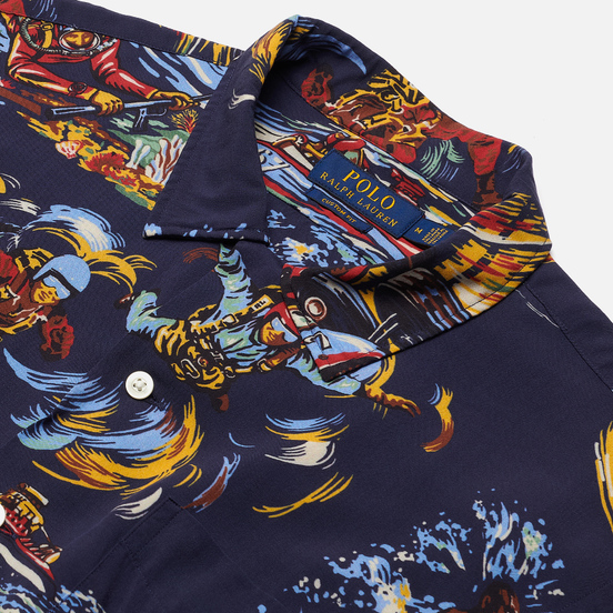 Мужская рубашка Polo Ralph Lauren Surf Pint Vacation Navy/Double O-67
