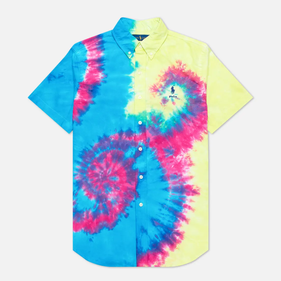 Polo Ralph Lauren Мужская рубашка Custom Fit Tie-Dye Oxford