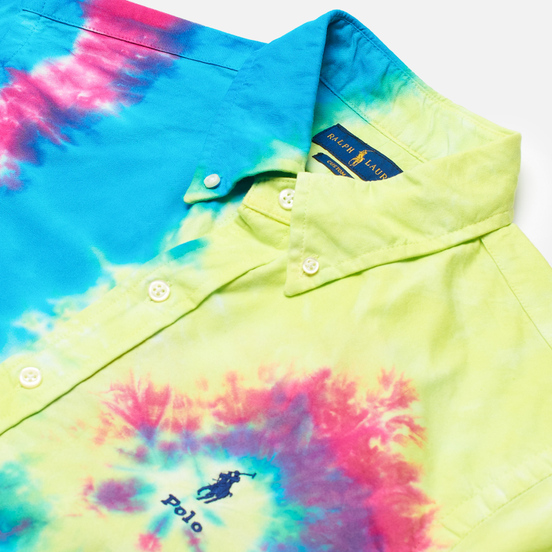 Мужская рубашка Polo Ralph Lauren Custom Fit Tie-Dye Oxford Multicolor