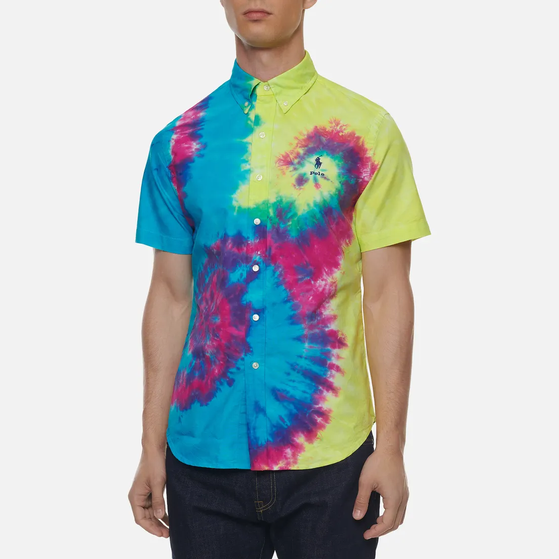 Polo Ralph Lauren Мужская рубашка Custom Fit Tie-Dye Oxford