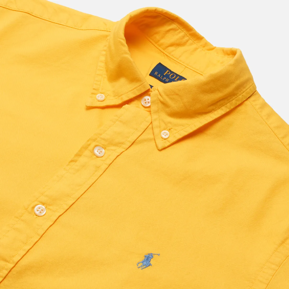 Polo Ralph Lauren Мужская рубашка Custom Fit Garment Dyed Oxford