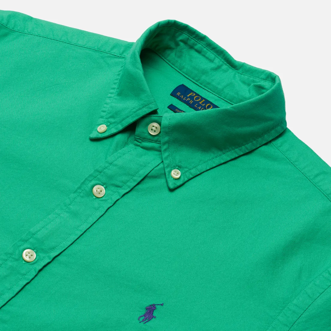 Polo Ralph Lauren Мужская рубашка Custom Fit Garment Dyed Oxford