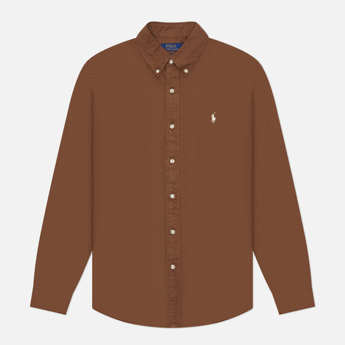 Мужская рубашка Polo Ralph Lauren Custom Fit Garment Dyed Oxford