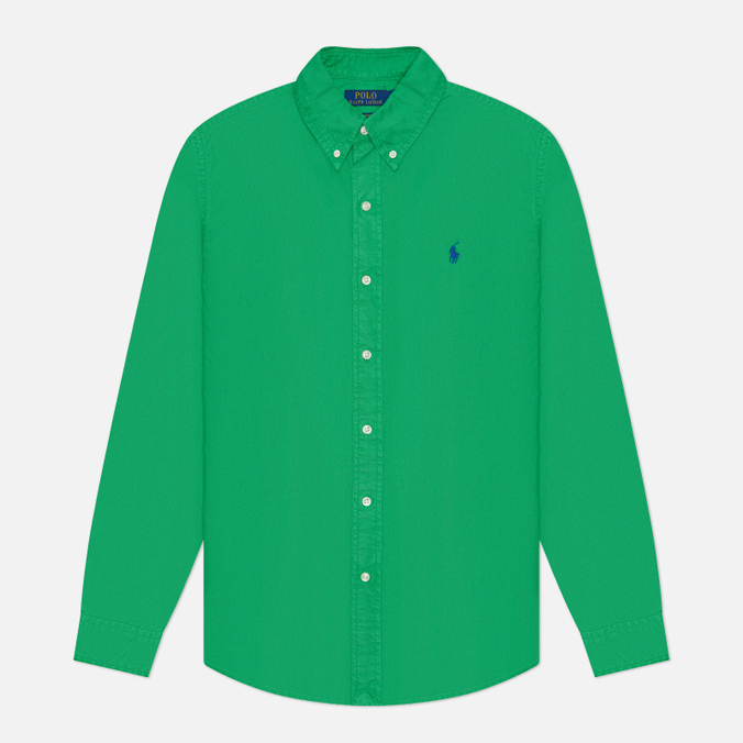 Мужская рубашка Polo Ralph Lauren Custom Fit Garment Dyed Oxford