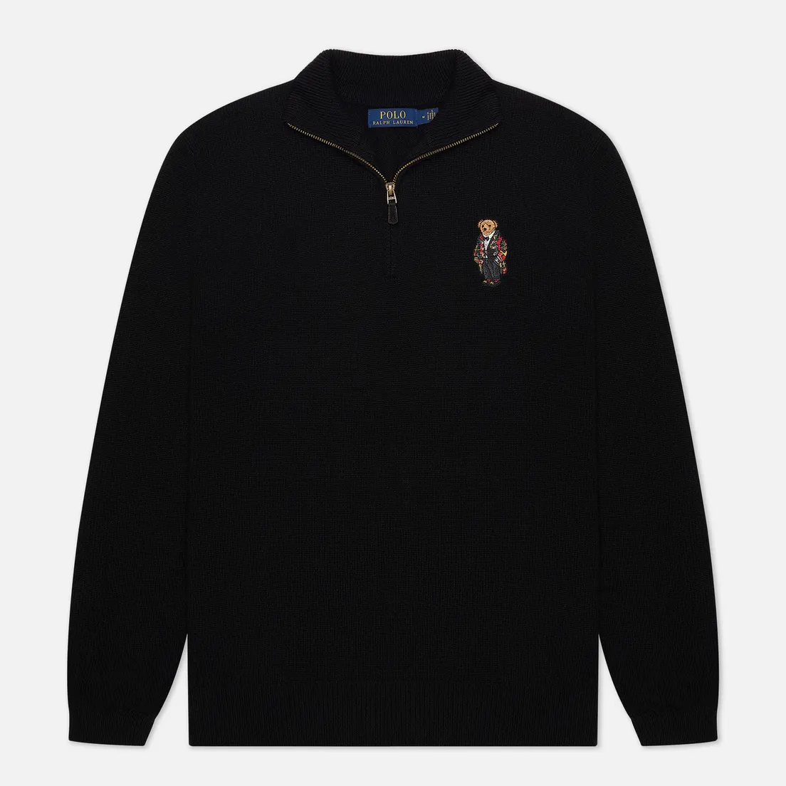 Polo Ralph Lauren Мужской свитер Half-Zip Embroidered Bear