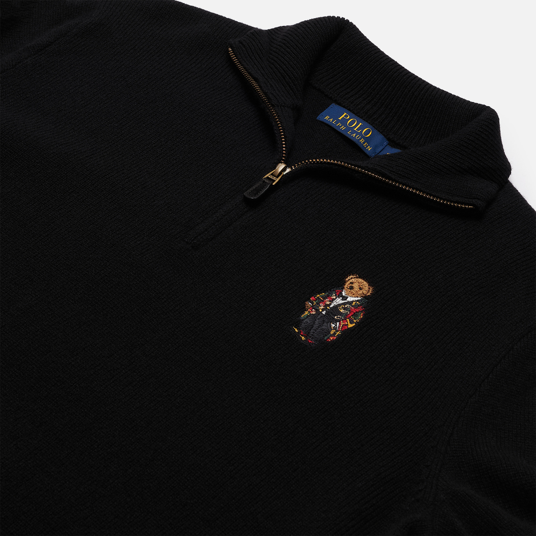 Polo Ralph Lauren Мужской свитер Half-Zip Embroidered Bear