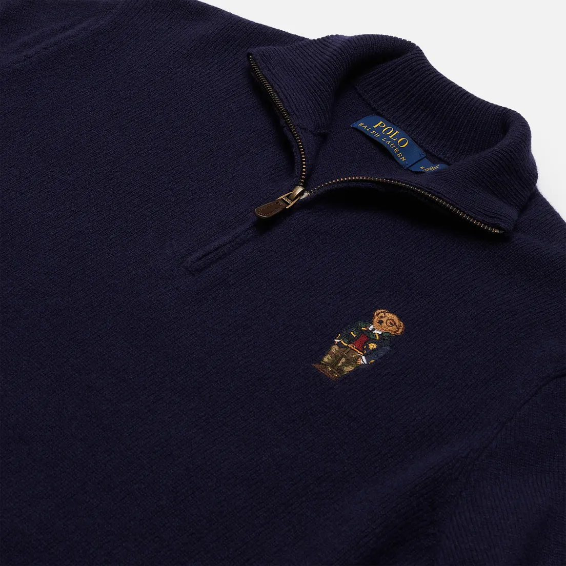 Polo Ralph Lauren Мужской свитер Half-Zip Embroidered Bear