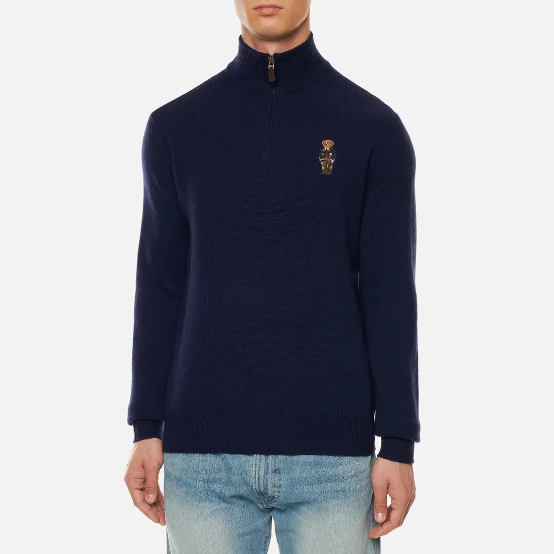 Polo Ralph Lauren Мужской свитер Half-Zip Embroidered Bear