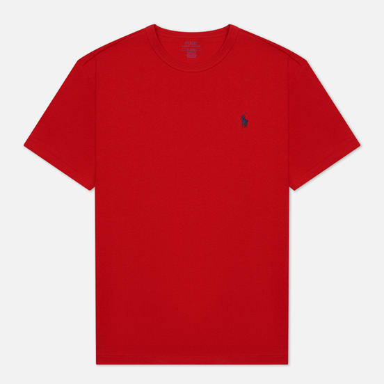 Мужская футболка Polo Ralph Lauren Logo Polo Pony Heavyweight Jersey Red/Navy