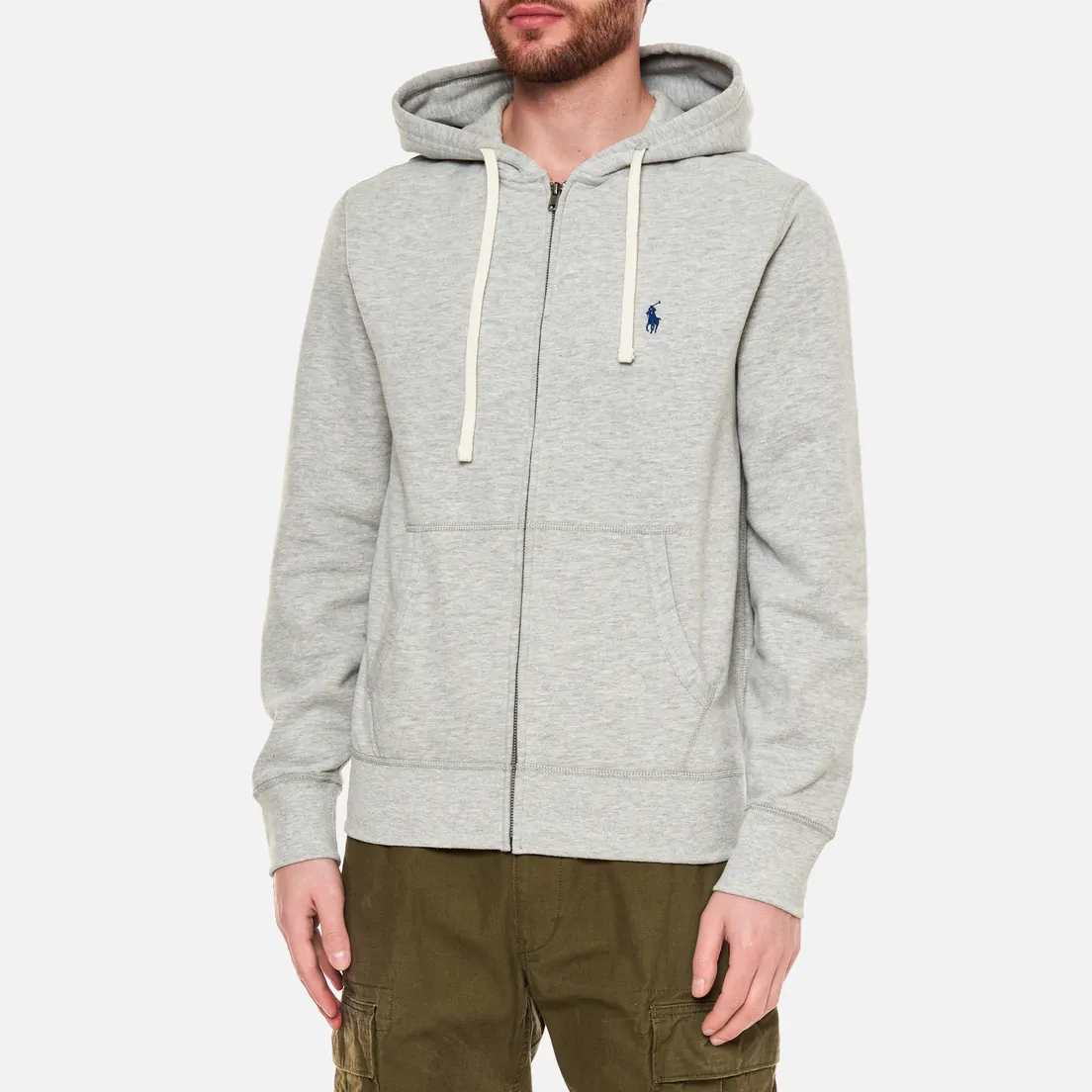 Polo Ralph Lauren Мужская толстовка Embroidered Polo Pony Full Zip Hoodie
