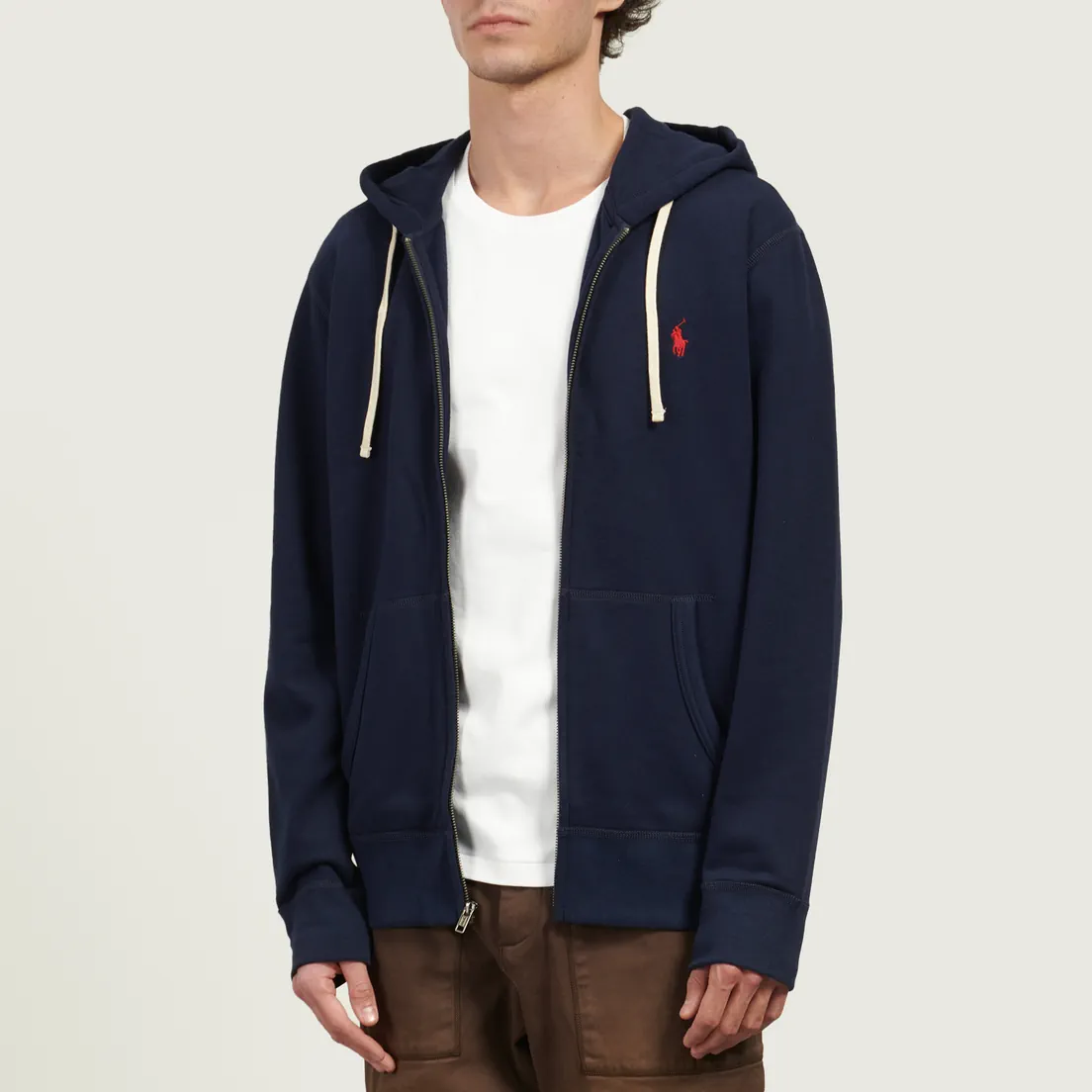 Polo Ralph Lauren Мужская толстовка Embroidered Polo Pony Full Zip Hoodie