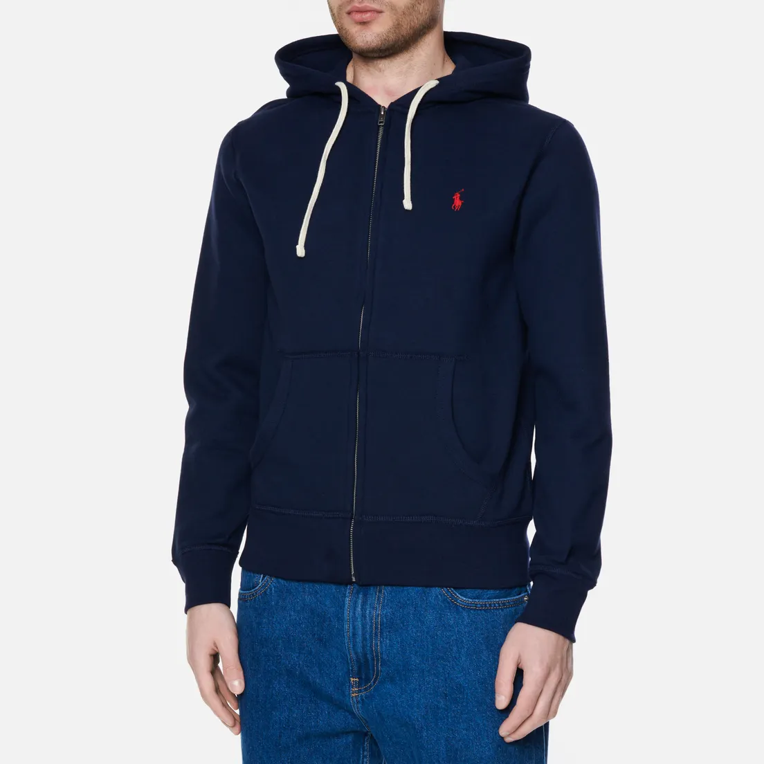 Polo Ralph Lauren Мужская толстовка Embroidered Polo Pony Full Zip Hoodie