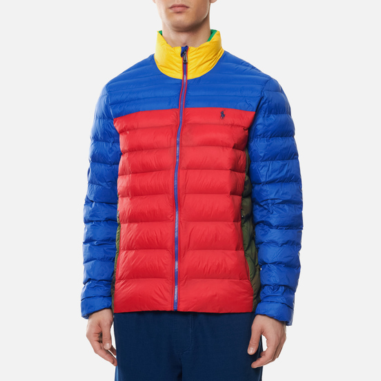 Мужской пуховик Polo Ralph Lauren The Packable Colour-Blocked PrimaLoft ThermoPlume Multicolor