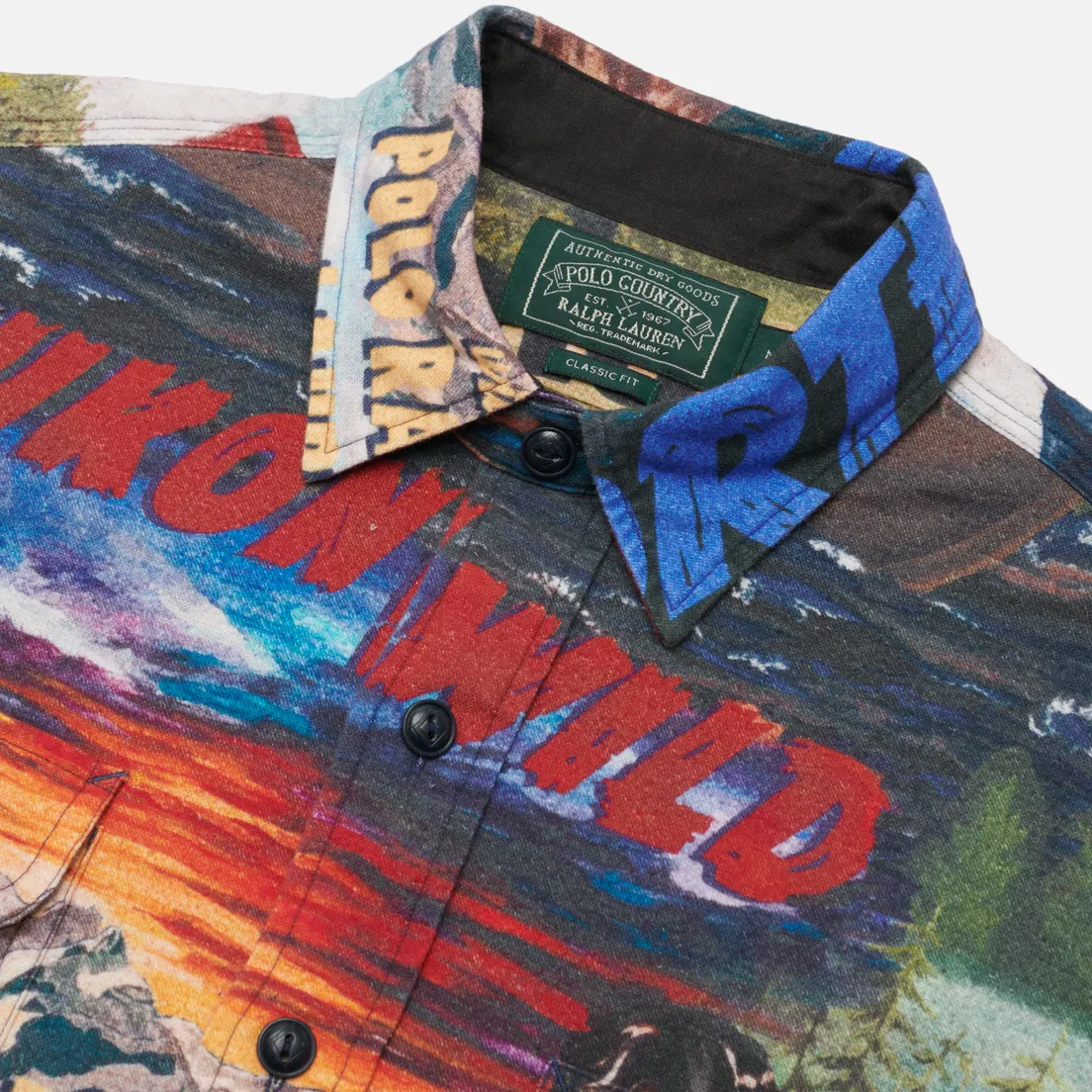 Polo Ralph Lauren Мужская рубашка Printed Flannel Expedition Poster