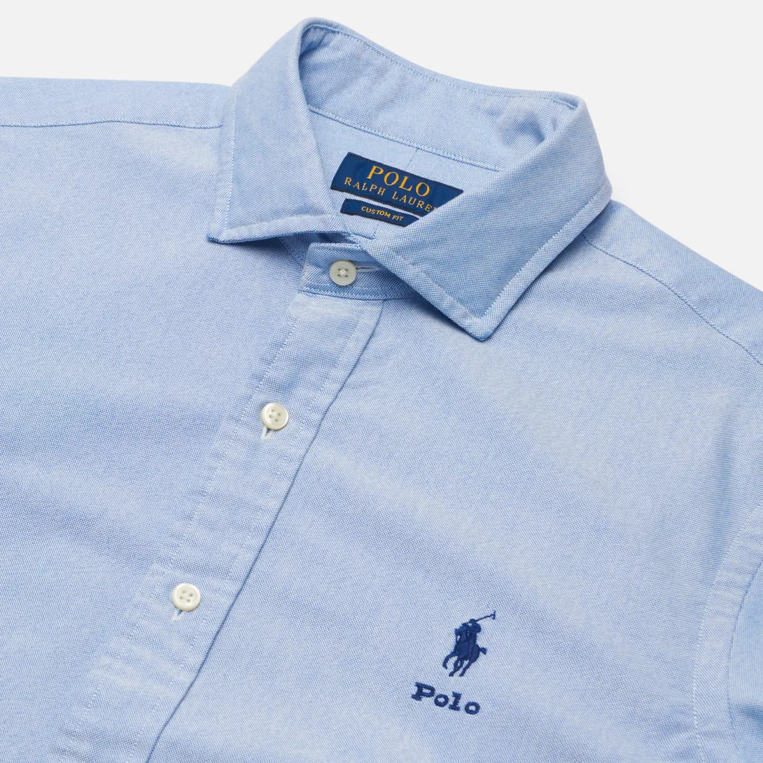 Polo Ralph Lauren Мужская рубашка Custom Fit Classic Oxford Embroidered Logo