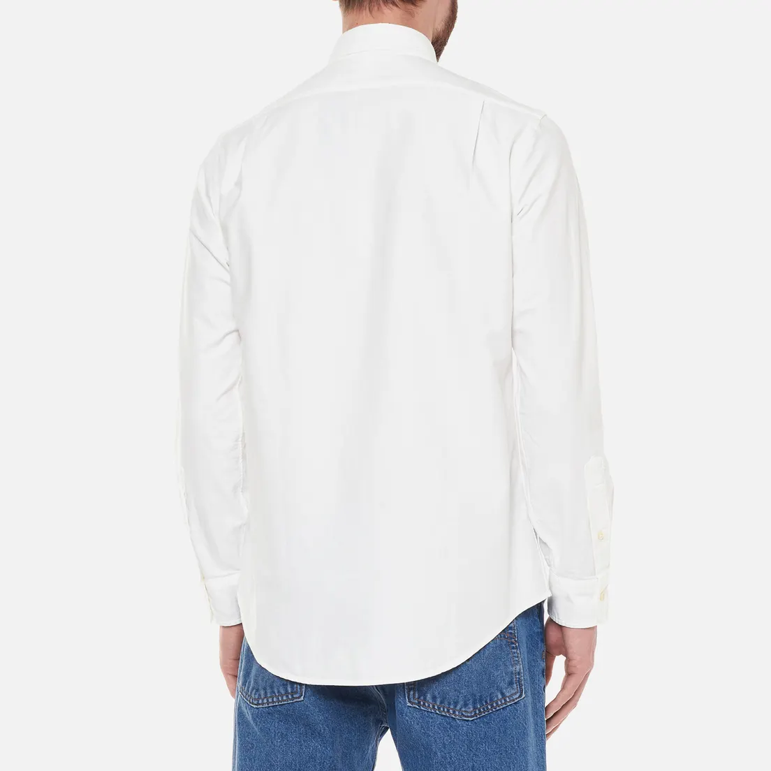 Polo Ralph Lauren Мужская рубашка Custom Fit Classic Oxford Embroidered Logo