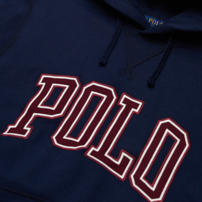 Мужская толстовка Polo Ralph Lauren, цвет синий, размер S 710-823897-004 Polo Script Logo Hoodie - фото 2