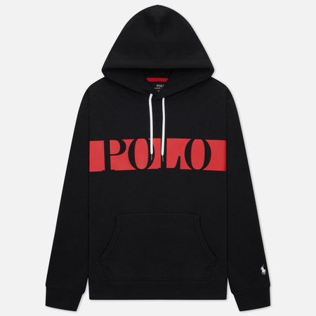 Мужская толстовка Polo Ralph Lauren Logo Double-Knit Tech Hoodie цвет чёрный размер XL 7450₽