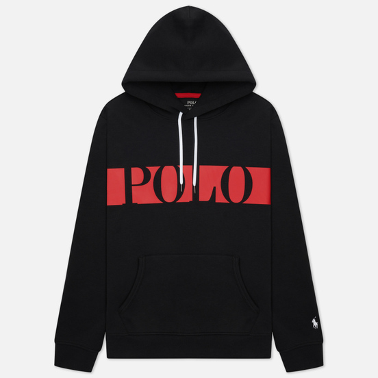 Мужская толстовка Polo Ralph Lauren Logo Double-Knit Tech Hoodie Black
