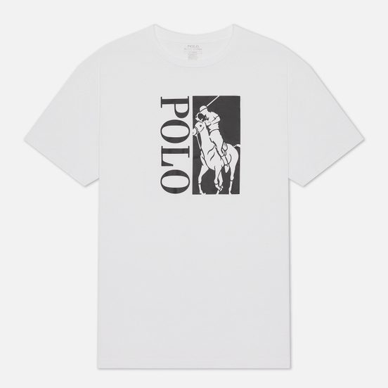 Мужская футболка Polo Ralph Lauren Big Logo Polo Printed White