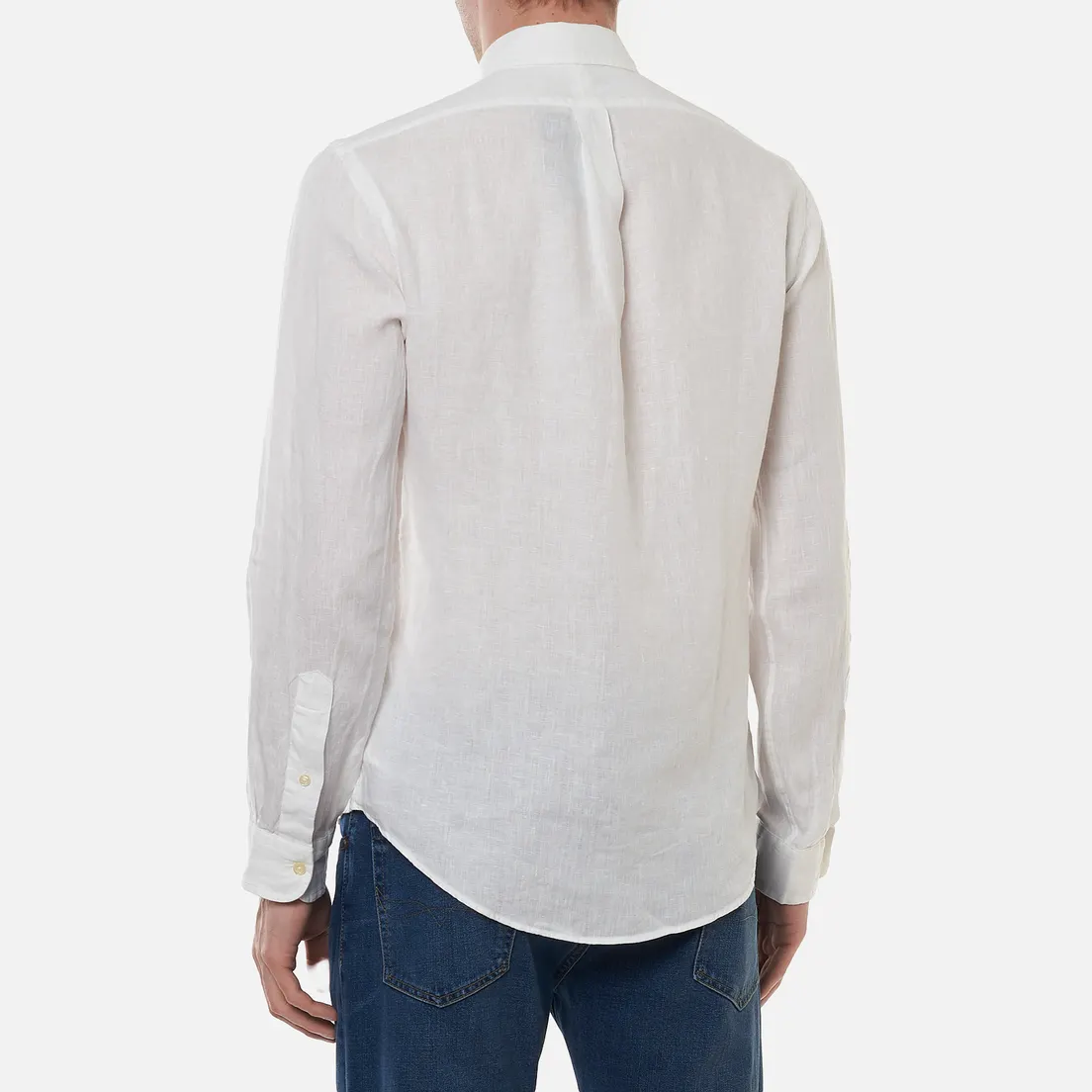 Polo Ralph Lauren Мужская рубашка Slim Fit Piece Dye Linen