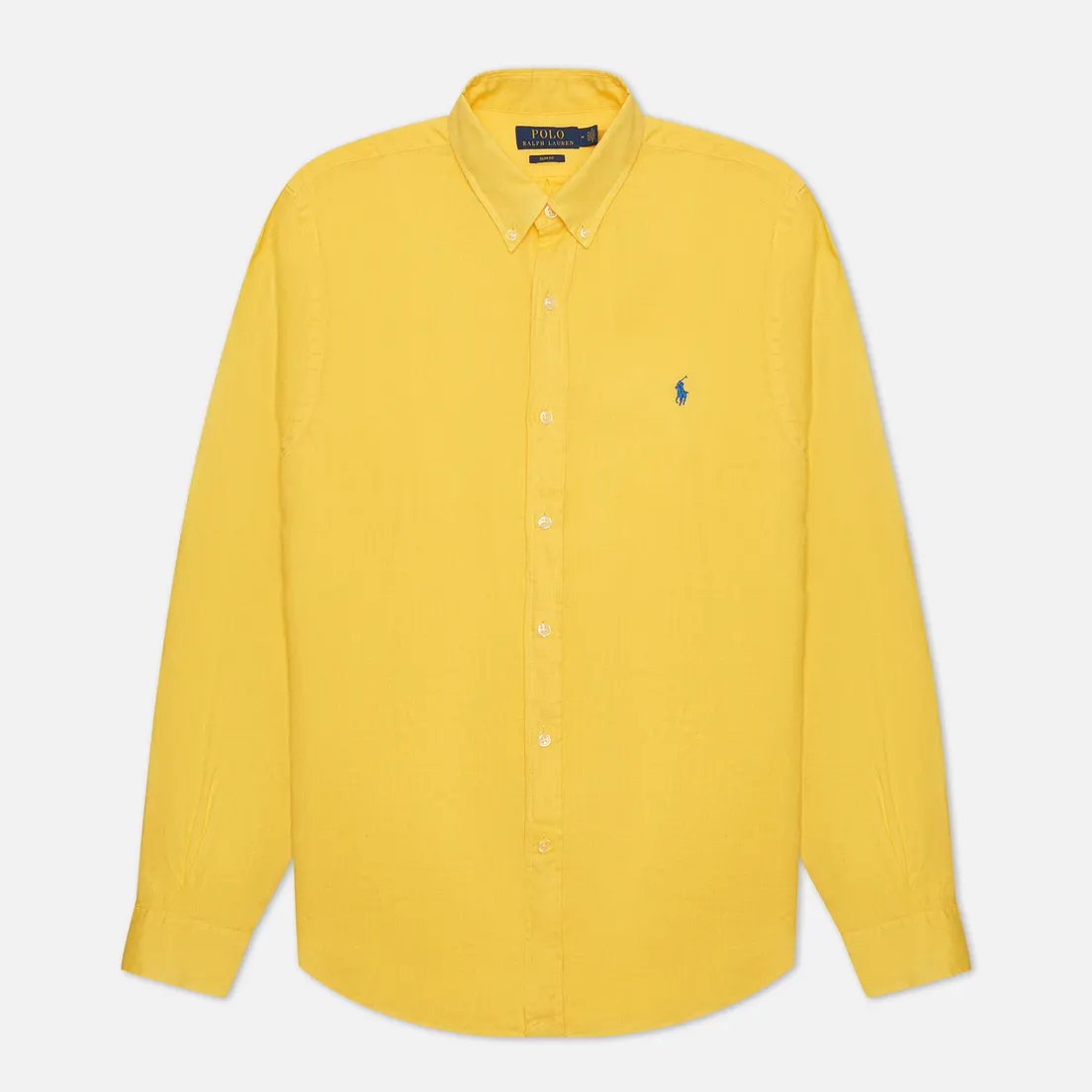 Polo Ralph Lauren Мужская рубашка Slim Fit Piece Dye Linen