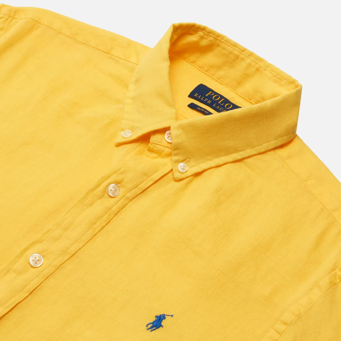 Polo Ralph Lauren Мужская рубашка Slim Fit Piece Dye Linen