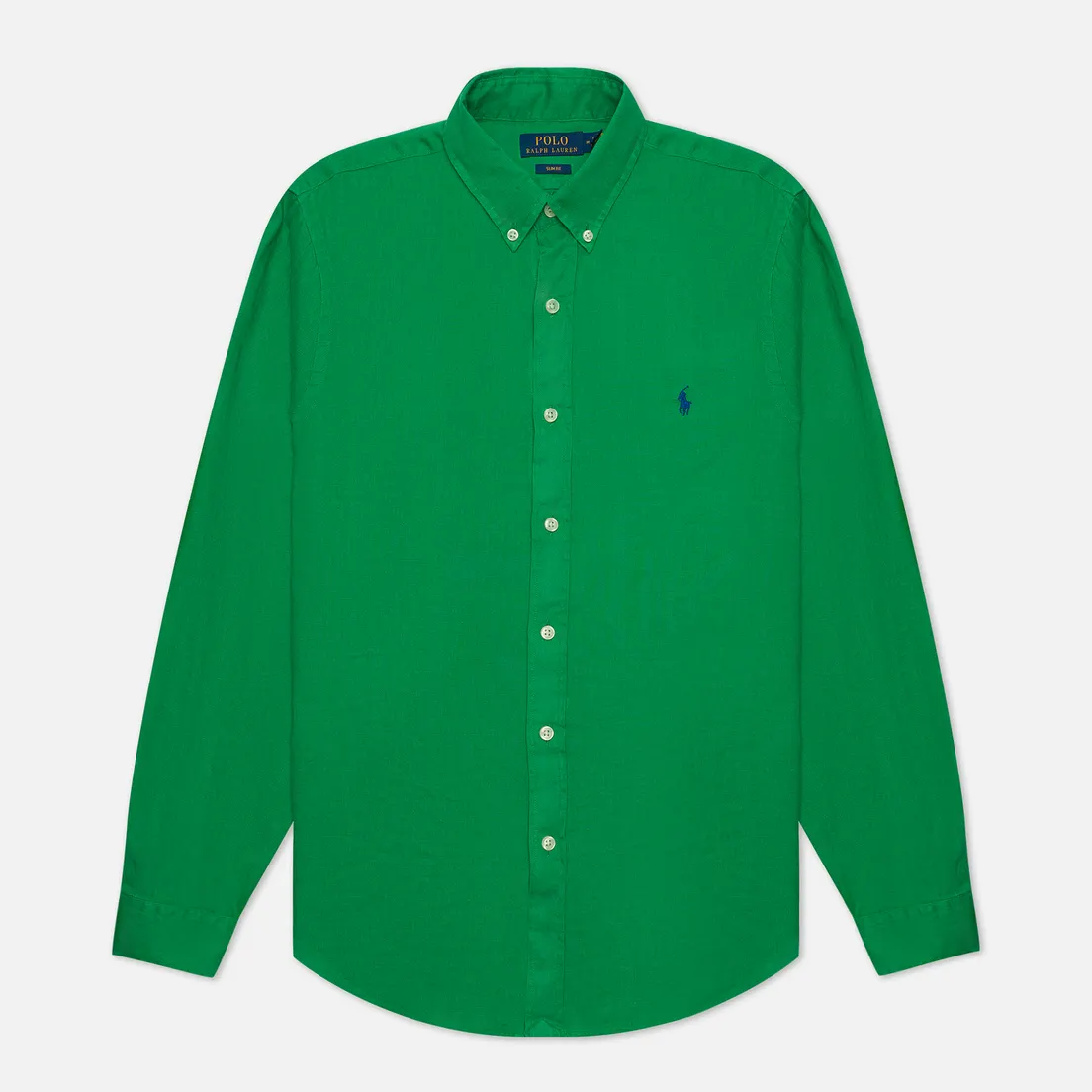 Polo Ralph Lauren Мужская рубашка Slim Fit Piece Dye Linen