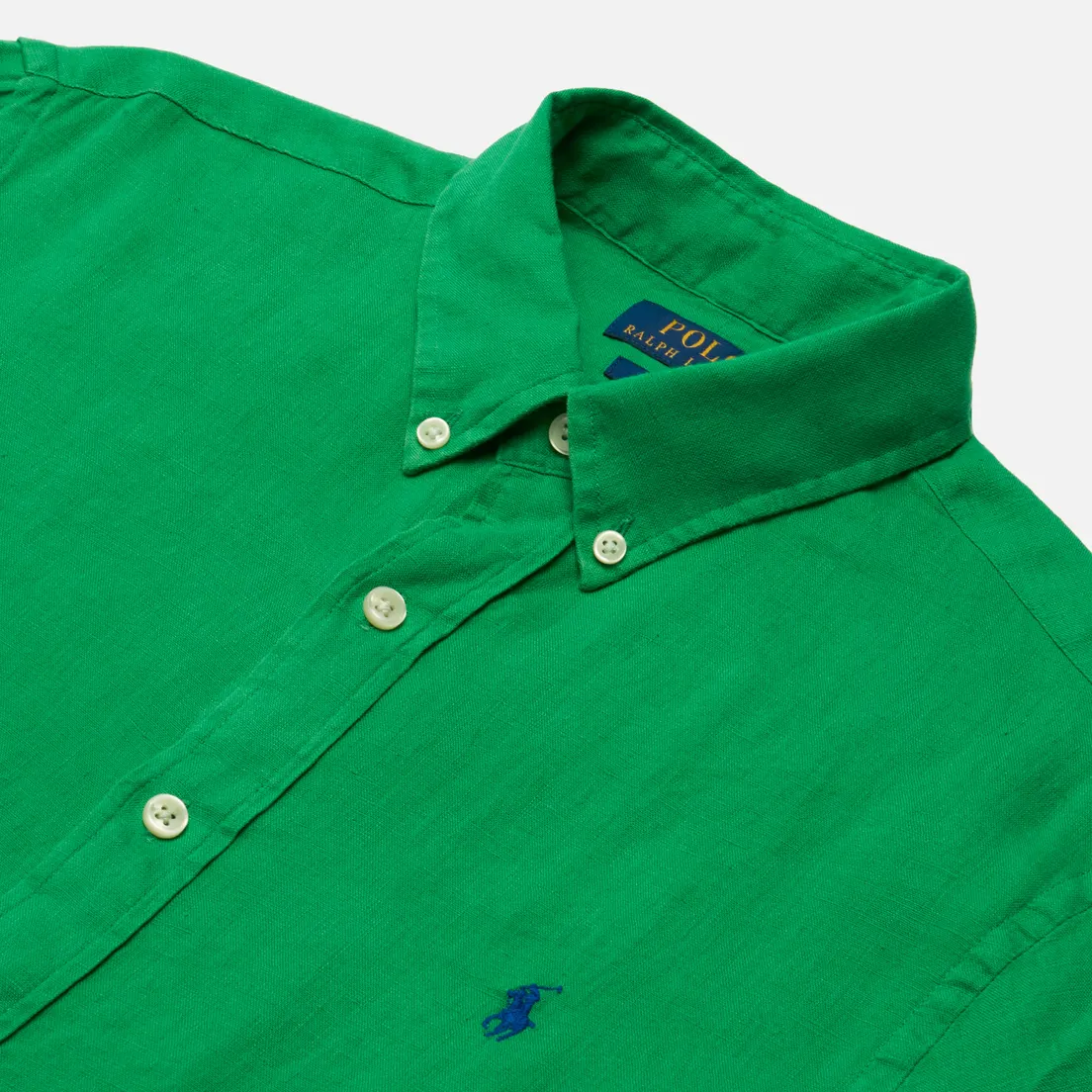 Polo Ralph Lauren Мужская рубашка Slim Fit Piece Dye Linen