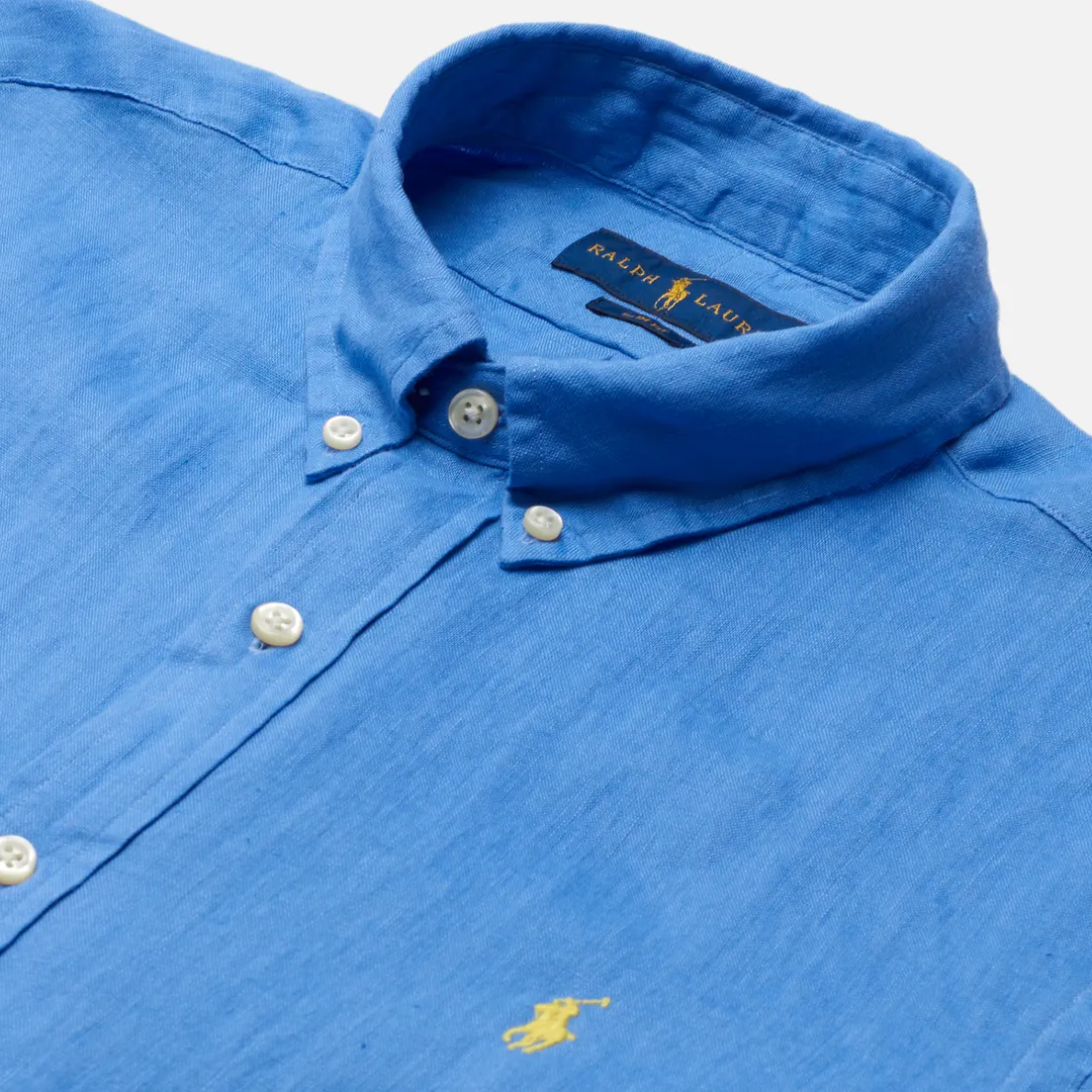 Polo Ralph Lauren Мужская рубашка Slim Fit Piece Dye Linen