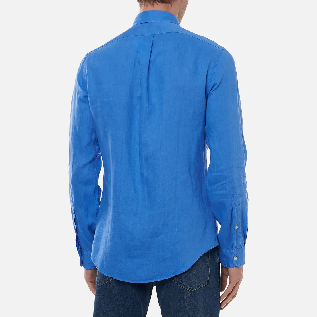 Polo Ralph Lauren Мужская рубашка Slim Fit Piece Dye Linen
