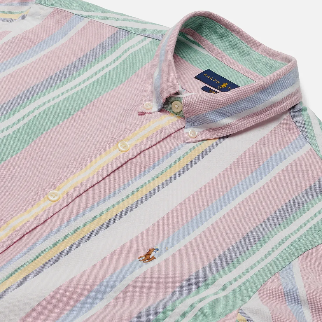 Polo Ralph Lauren Мужская рубашка Slim Fit Striped Oxford