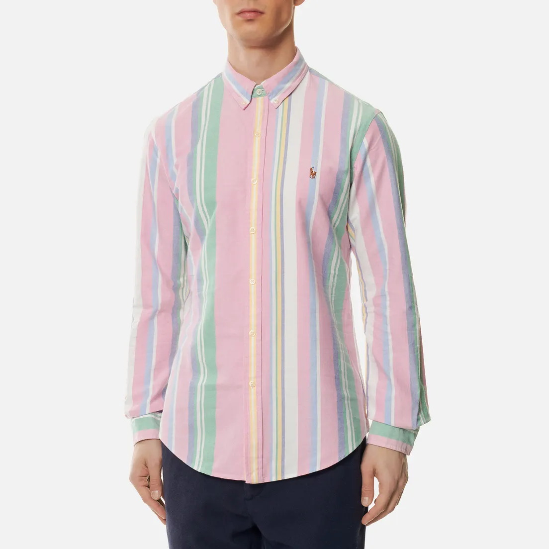 Polo Ralph Lauren Мужская рубашка Slim Fit Striped Oxford