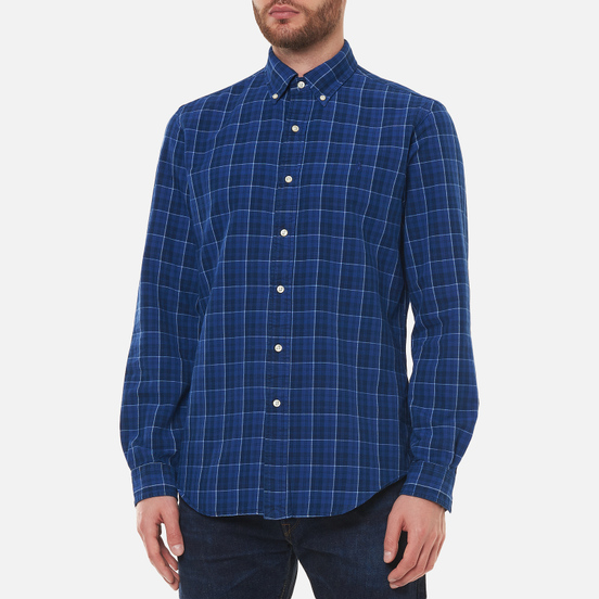 Мужская рубашка Polo Ralph Lauren Classic Oxford Custom Fit Indigo/Blue Multi