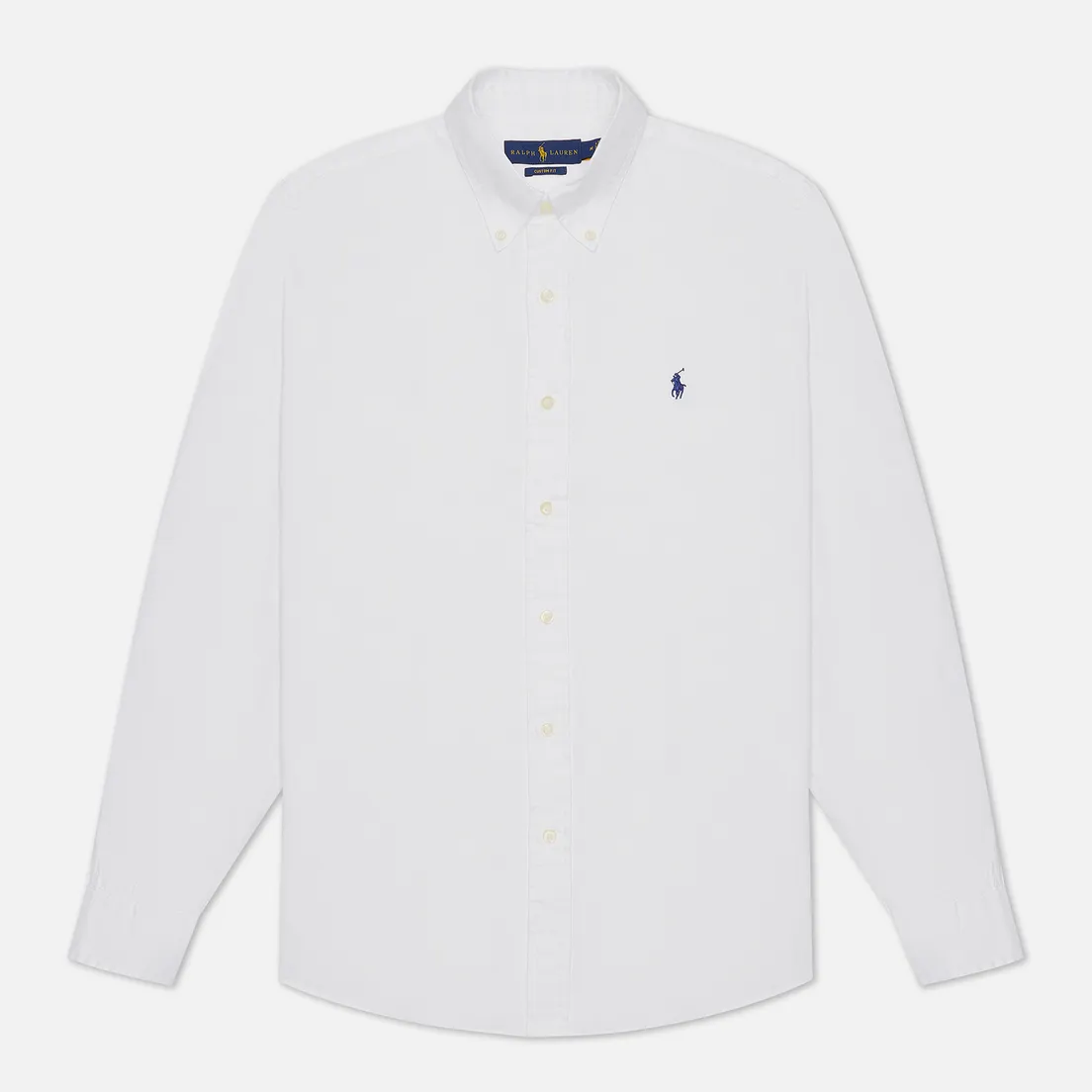 Polo Ralph Lauren Мужская рубашка Custom Fit Washed Pinpoint Oxford