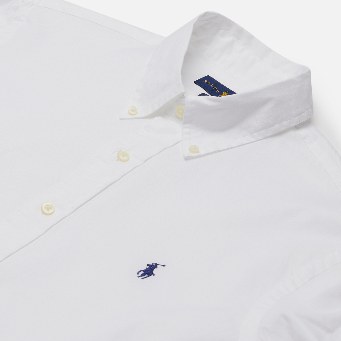 Polo Ralph Lauren Мужская рубашка Custom Fit Washed Pinpoint Oxford