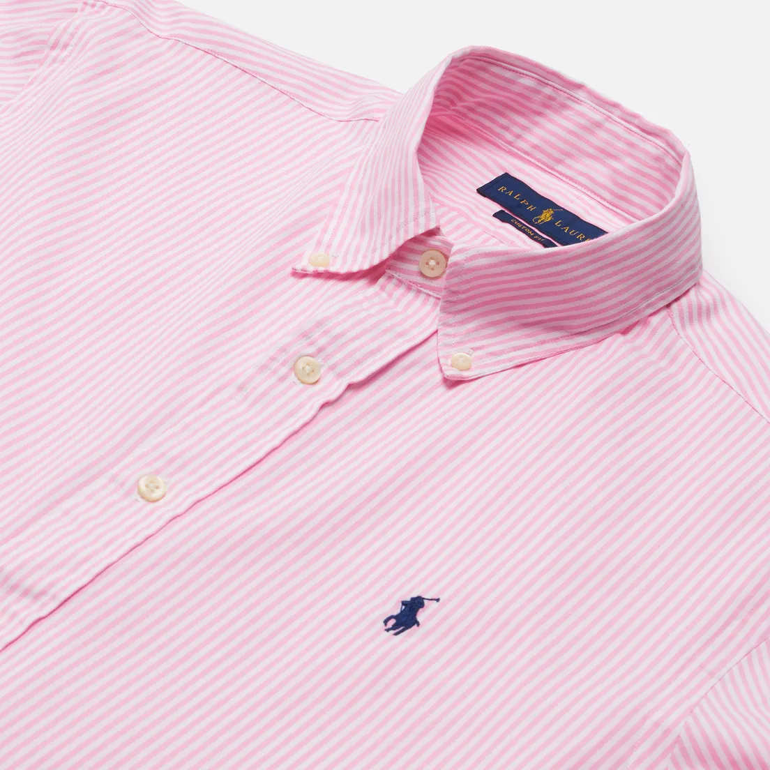 Polo Ralph Lauren Мужская рубашка Custom Fit Washed Pinpoint Oxford