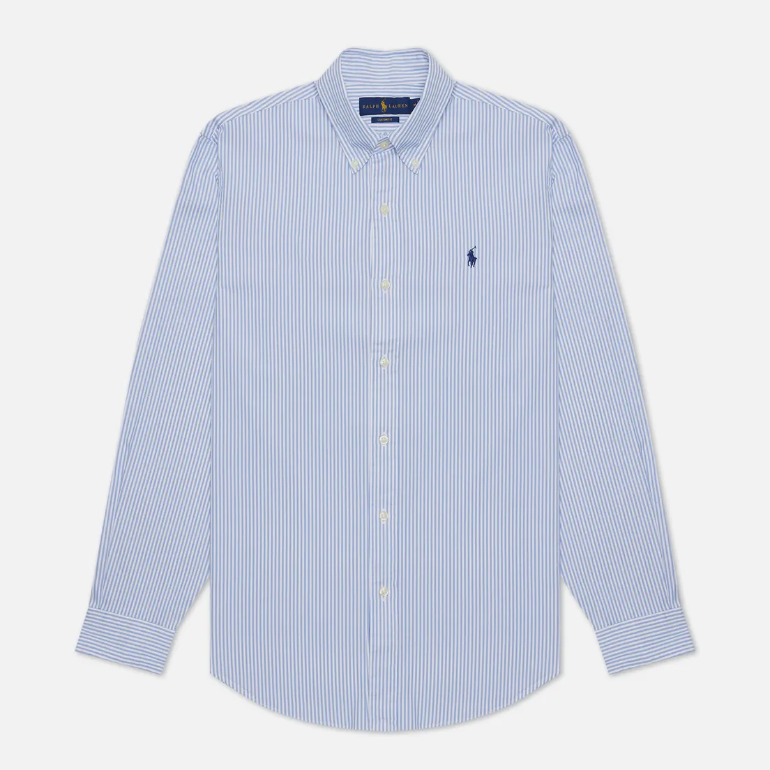 Polo Ralph Lauren Мужская рубашка Custom Fit Washed Pinpoint Oxford