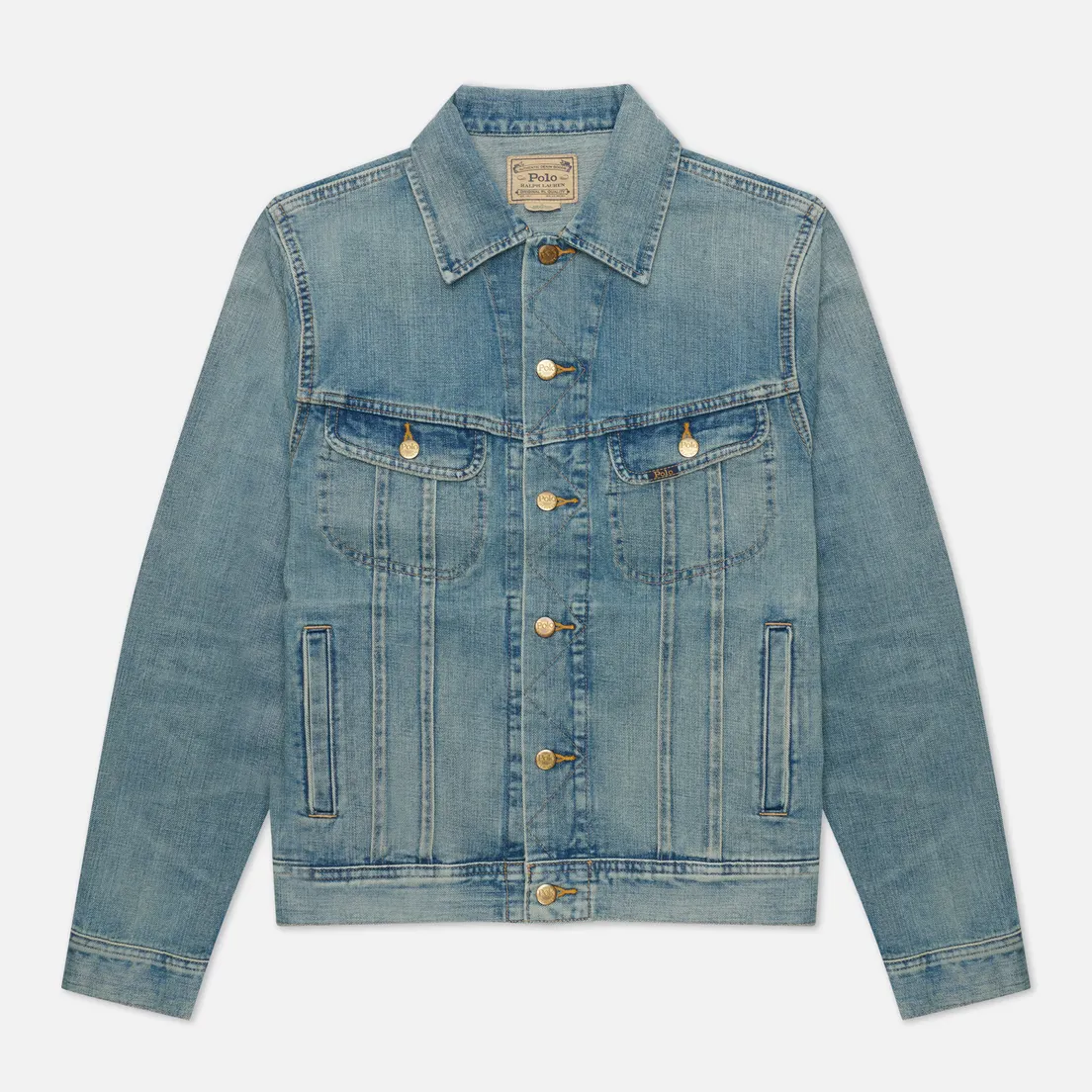Polo Ralph Lauren Мужская джинсовая куртка Storm Rider Trucker Denim