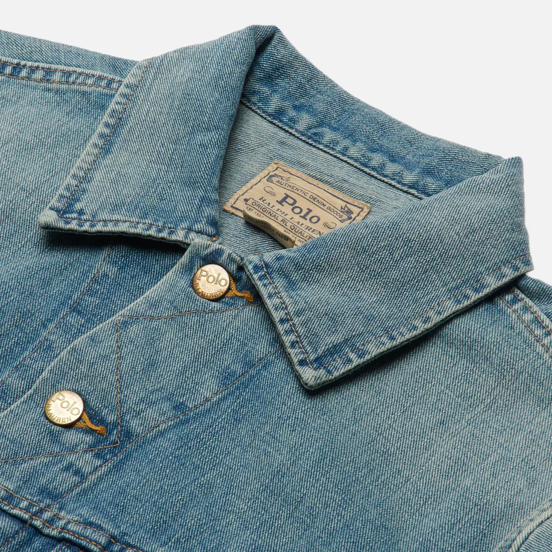 Polo Ralph Lauren Мужская джинсовая куртка Storm Rider Trucker Denim