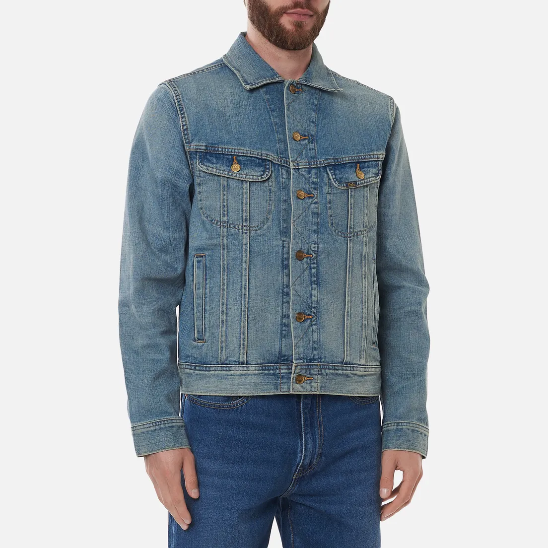 Polo Ralph Lauren Мужская джинсовая куртка Storm Rider Trucker Denim