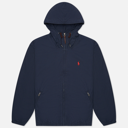 Мужская куртка Polo Ralph Lauren Cotton Poplin Colt Hooded, цвет синий, размер XL