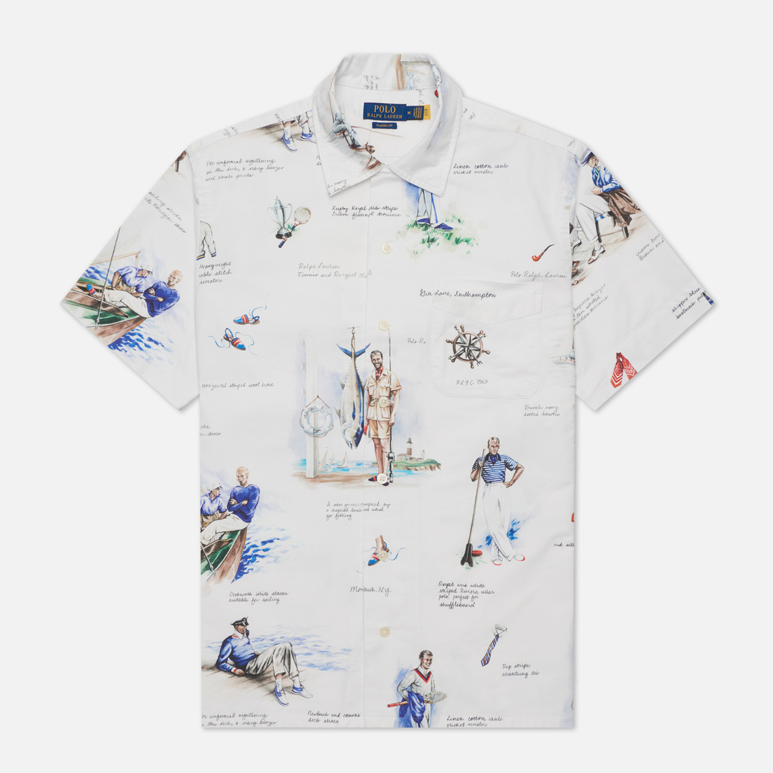 Polo Ralph Lauren Мужская рубашка Classic Fit Print Oxford Camp