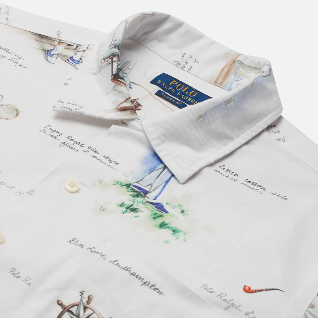 Polo Ralph Lauren Мужская рубашка Classic Fit Print Oxford Camp