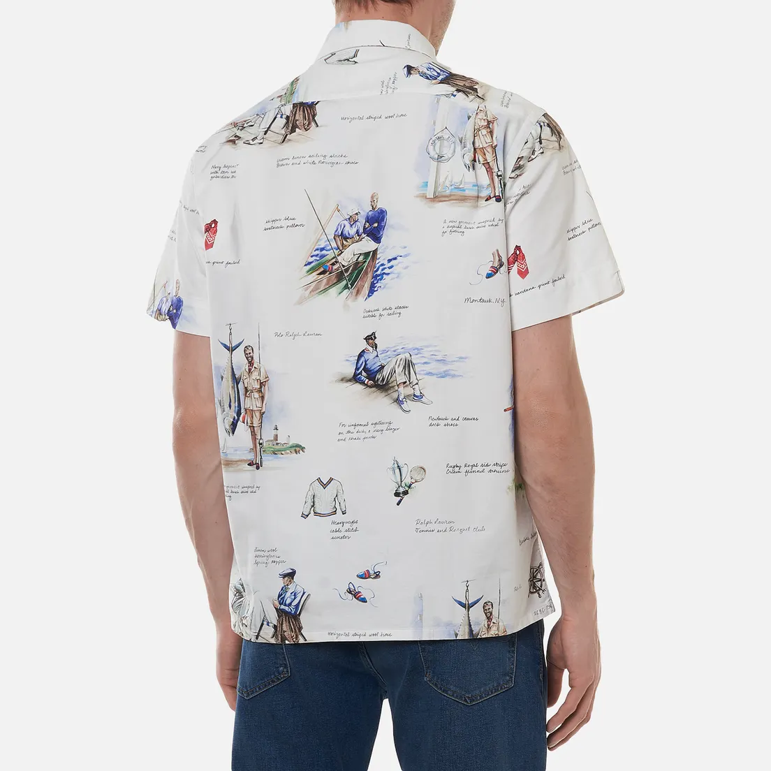 Polo Ralph Lauren Мужская рубашка Classic Fit Print Oxford Camp